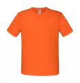 Goedkope Oranje kinder T-shirt Fruit of the Loom Iconic oranje